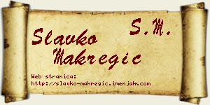 Slavko Makregić vizit kartica